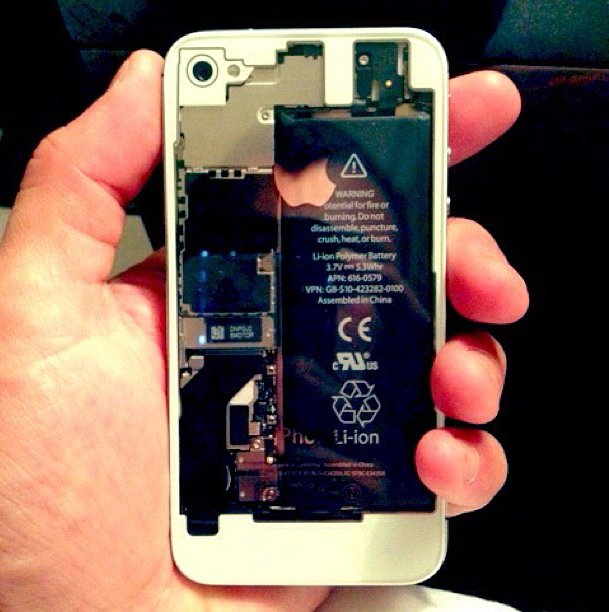 iPhone 4S Transparent Rear Panel