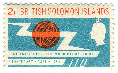 British Solomon Islands postage stamp: ITU Centenary