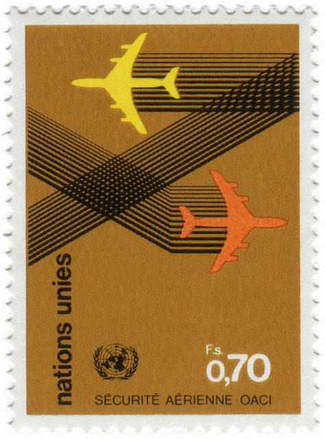 United Nations postage stamp: air security