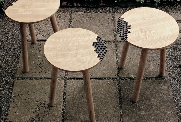 Behold the Nuts Stool by Eunjae Lee.